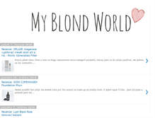 Tablet Screenshot of myblondworld.com